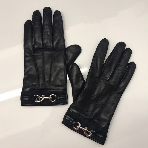 Coach Accessories - Coach Leather Gloves